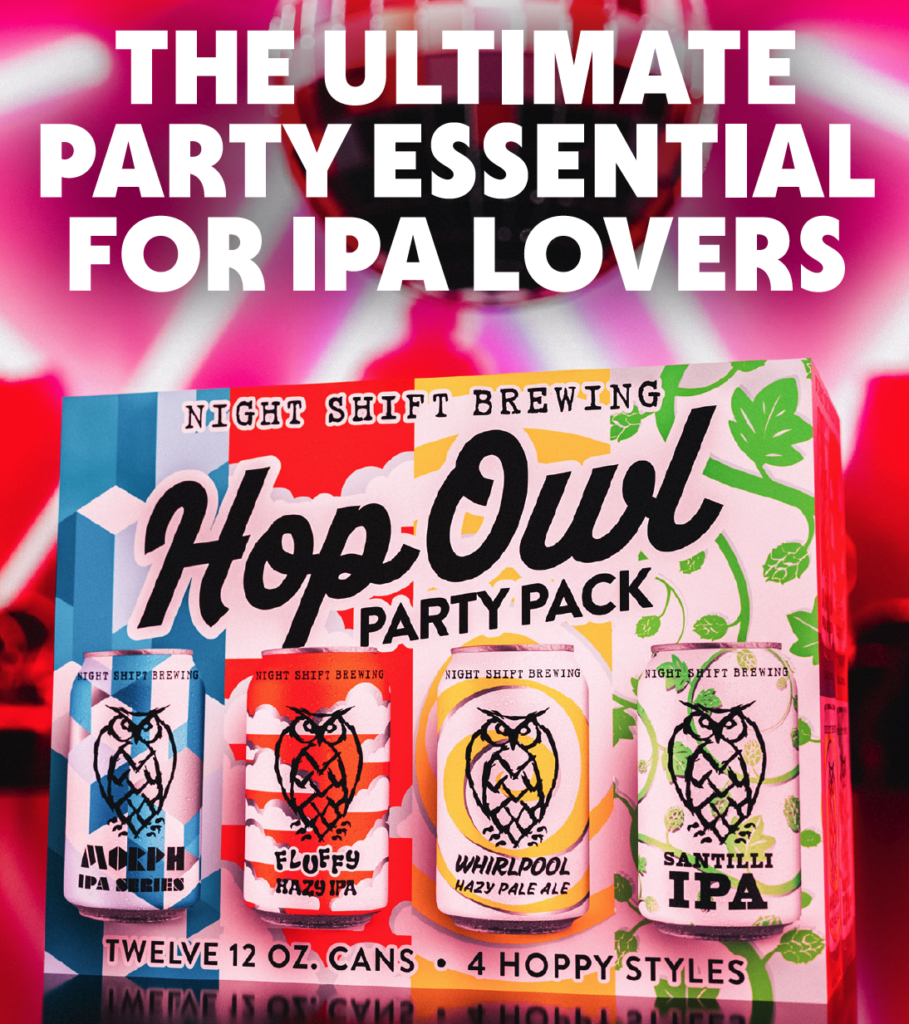 hop owl party pack on disco ball background