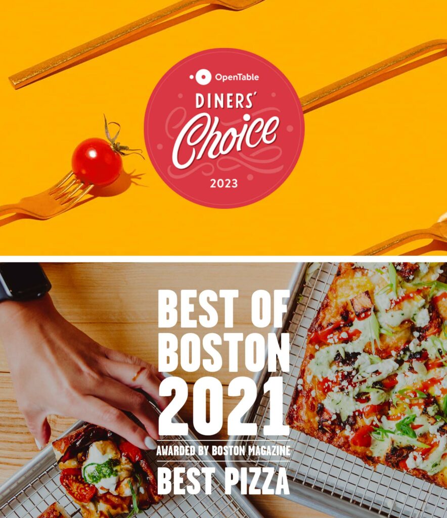 Best of Boston award and Diners Choice award images