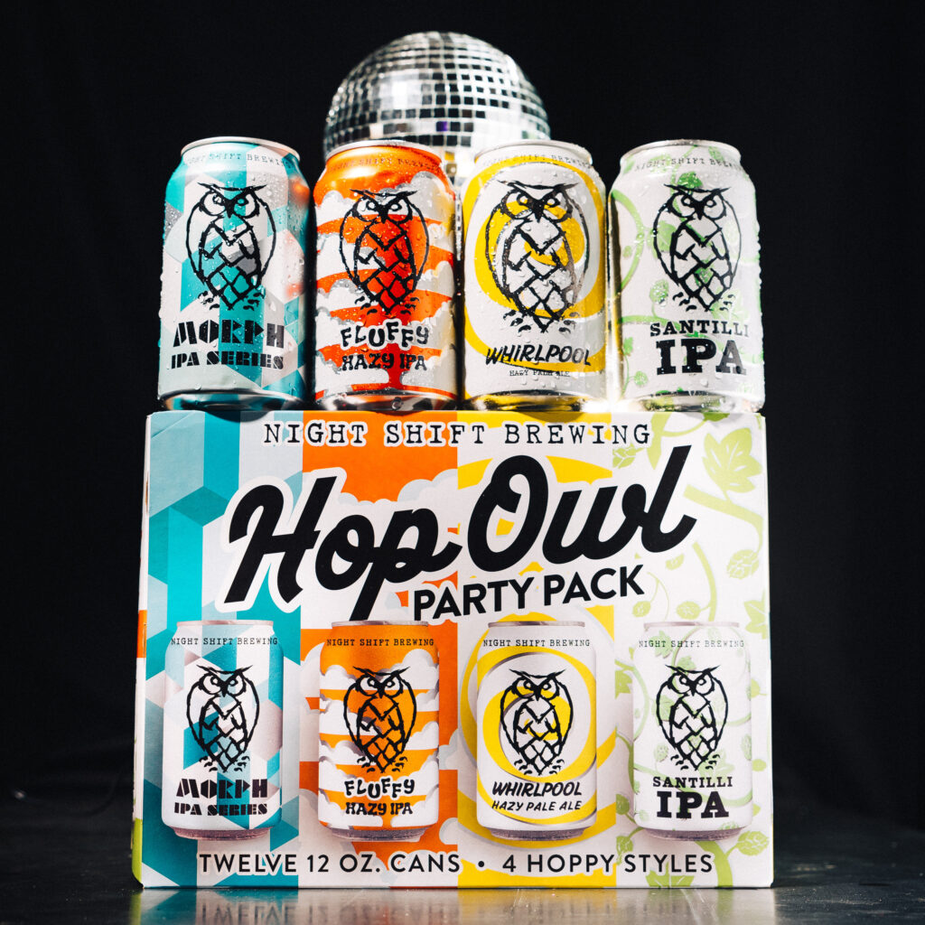 hop owl party pack with cans